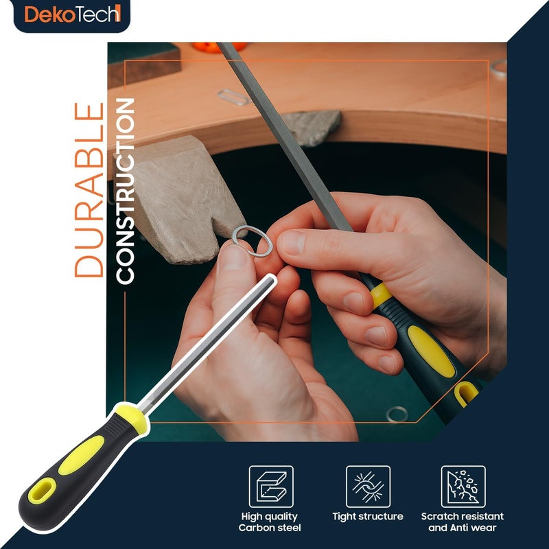 DekoTech 6-Inch Square File with Ergonomic Non-Slip Handle - Image 4